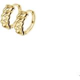 Geelgouden Klapoorringen - Gourmet - 5 x 13 mm