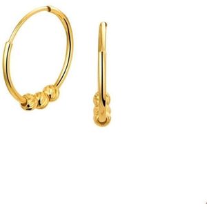 Geelgouden Oorringen bolletjes 4018909