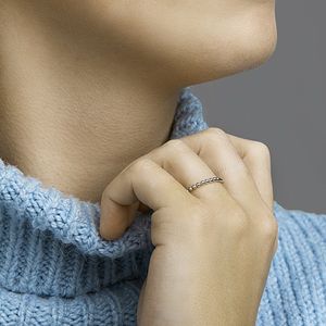 aanschuifring bolletjes 14K witgoud 4104717