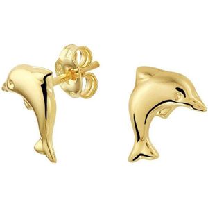 Oorknoppen dolfijn 14k geelgoud - 40.22309