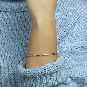 Armband - 14K Geelgoud - 19 cm - Schakelbreedte 3,2 mm - Gepolijst