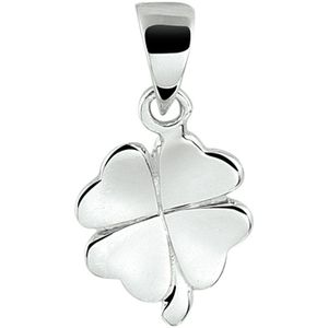 Hanger - Klaver - Zilver - Gerhodineerd - 925 Zilveren Hanger