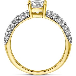ring zirkonia 14K geelgoud 4022382