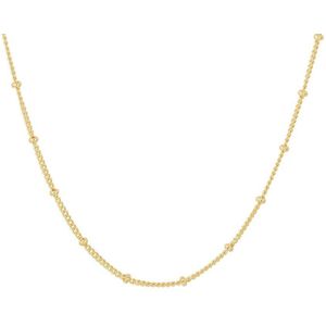 Collier - Geelgoud - 925 Zilver - 40cm met 4cm Extensie