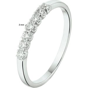 ring zirkonia 14K witgoud 4105324