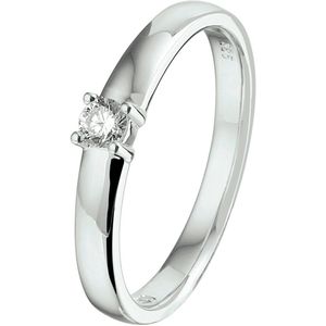 ring diamant 0.10ct h si 14K witgoud 4105351