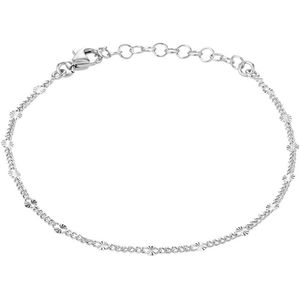 Zilver Gerhodineerde Enkelbandje 2 1332720