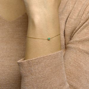 Armband Smaragd 15,5 - 17 - 18,5 Cm