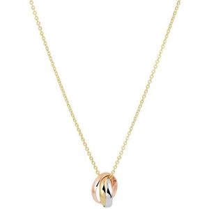 Collier - Tricolor - 14K Goud - 41-43-45 cm