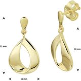 Oorhangers - 14k Geelgouden - Schakelvorm - Dames - Gepolijst