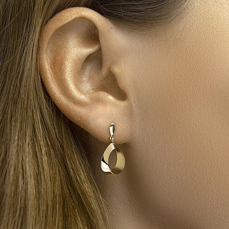 Oorhangers - 14k Geelgouden - Schakelvorm - Dames - Gepolijst