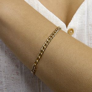 armband gourmette 5,5 mm 19 cm 14K geelgoud 4022856