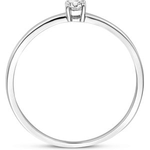 ring diamant 0.10ct h si 14K witgoud 4105564