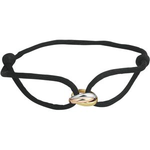 Marie Celeste - Armband - Tricolor - Goud - Satijn