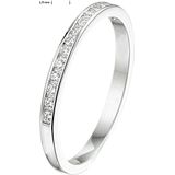 Ring - 14K Witgouden Ring met Palladium Legering - Diamant 0.15ct H Si - 1.9mm Breedte