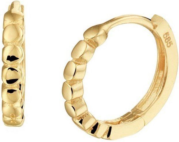 Klapoorringen - 14K Geelgoud - 12x2 mm