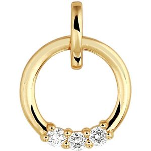 hanger diamant 0.09ct h si 14K geelgoud 4023412