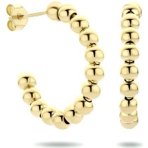 Stekeroorringen - Bolletjes - 1 Micron - Zilver Verguld - Creolen