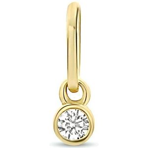 hanger rond zirkonia 14K geelgoud 4023840
