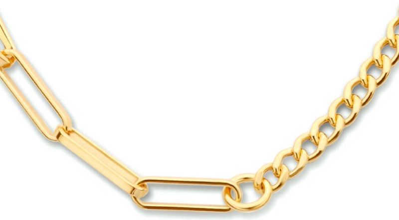 Combi-Collier - Zilver Verguld - 43 cm + 3 cm - 4,2 mm Schakels