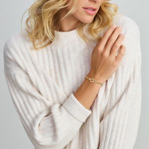 armband gourmette 5,8 mm 19 cm met groot springslot 14K geelgoud 4023869