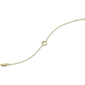 armband rondje diamant 16 - 18 cm 0.01ct g si 14K geelgoud 4024240