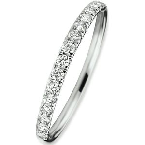 aanschuifring lab grown diamant 0.255ct h si 14K wit met palladium 4600139