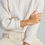 Armbanden - 14K Geelgoud - Armband met Parels en Rondjes - Draaglengtes 16,5 - 17,5 - 18,5 cm