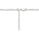 Collier - Valkenoog - Zilver - Gerhodineerd - 40 + 4 cm