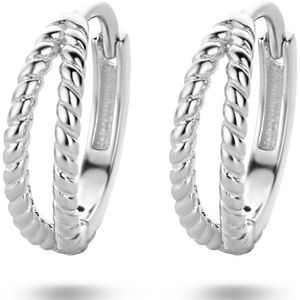 klapoorringen zilver gerhodineerd 1335062