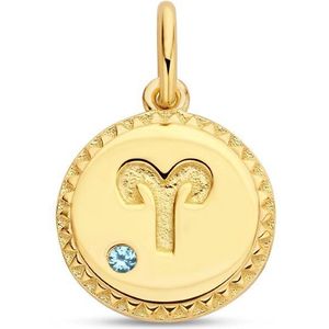 hanger sterrenbeeld zirkonia zilver verguld (geel) 2102530