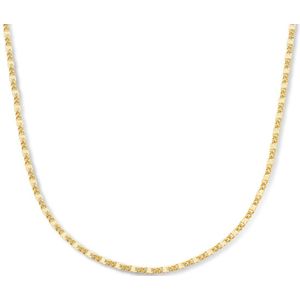 collier gourmette met tussenstuk 40 + 4 cm 1 micron zilver verguld (geel) 2102724