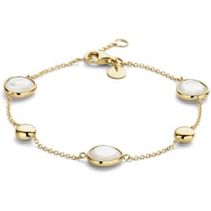 armband parelmoer 17 - 19 cm 14K geelgoud 4025779
