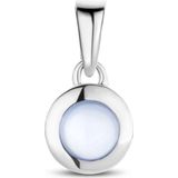 Hanger - Chalcedoon - 0.54ct - Witgouden Hanger - Gepolijst