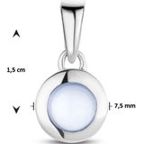Hanger - Chalcedoon - 0.54ct - Witgouden Hanger - Gepolijst