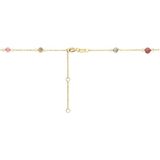 Collier - Toermalijn - 14K Geelgouden Sieraad - Draaglengtes 40 42 44 Cm