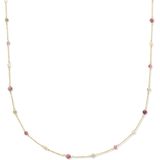 Collier - Toermalijn - 14K Geelgouden Sieraad - Draaglengtes 40 42 44 Cm