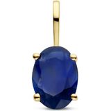 Hanger - 14K Geelgouden Hanger Met Geboortesteen - Gepolijst