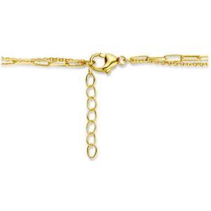 multi-collier parels 42 + 3cm zilver verguld (geel) 2102928