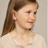 Oorknopjes - Gerhodineerd Zilver - Panda - 7x7.5 mm