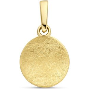 14K - Geelgouden Hanger - Ronde - 8 mm - Scratch 4026947