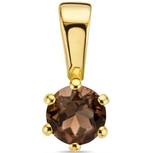 hanger rookkwarts 14K geelgoud 4026973