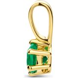 Hanger - Groen Agaat - 14K Geelgoud