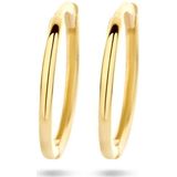 Klapoorringen - Ronde Buis - 14k Geelgouden Sieraden - Dikte 1,5 Mm - Gepolijst