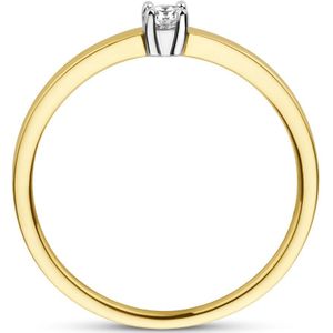 Aanzoeksring Diamant 0.10ct H Si