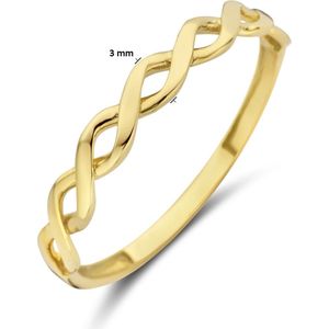 Ring Gevlochten 14K Geelgoud