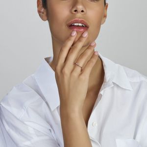 Ring Met Geboortesteen Amethist Februari