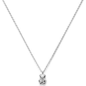 collier beer zirkonia 36 + 4 cm zilver gerhodineerd 1336789