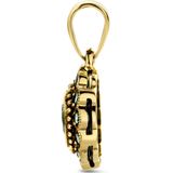 Hanger - Smaragd - 14K Geelgouden Hanger - 18mm Hoogte