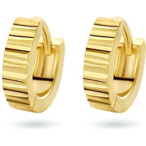 Zilver Verguld - Klapoorringen - Geel - 1 Micron - Diameter 11mm